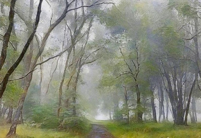 The Path To The Highland Mist Scottish Landscape Painting
