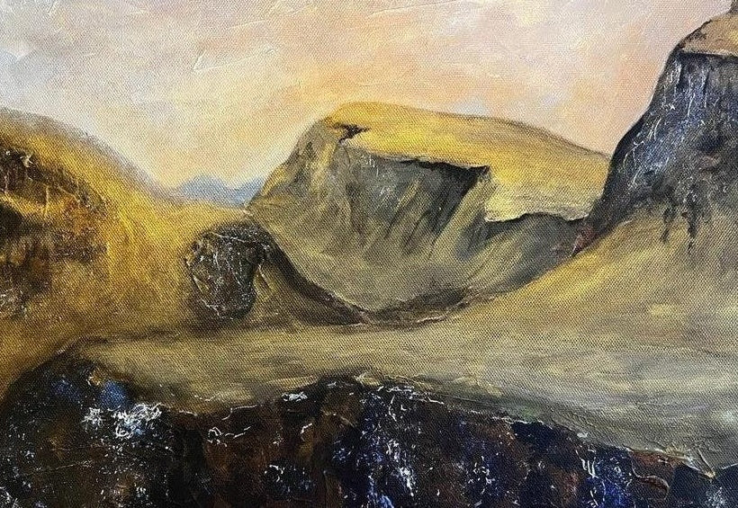 The Quiraing Skye Scottish Landscape Painting
