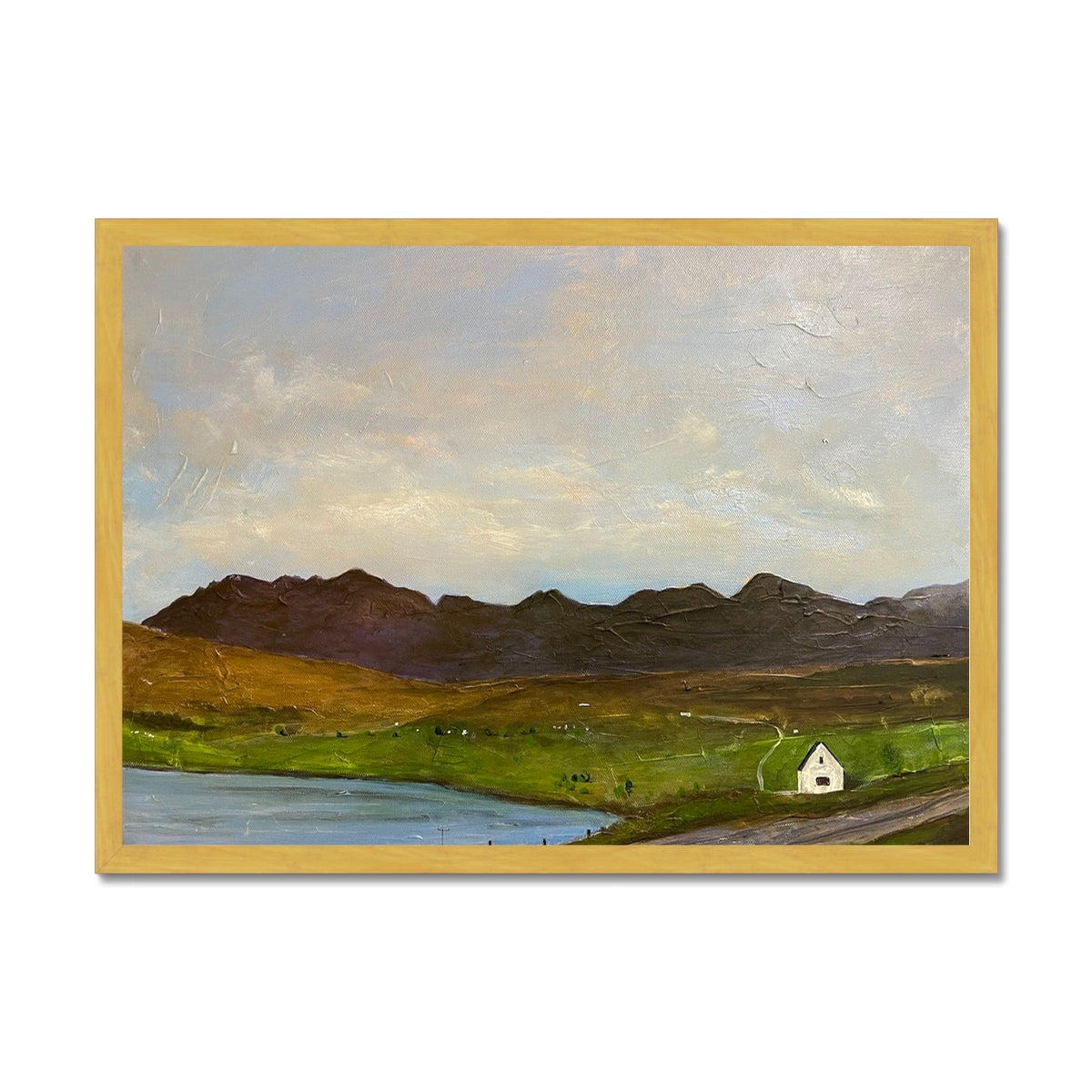 The Road To Carbost Skye Antique Framed Print