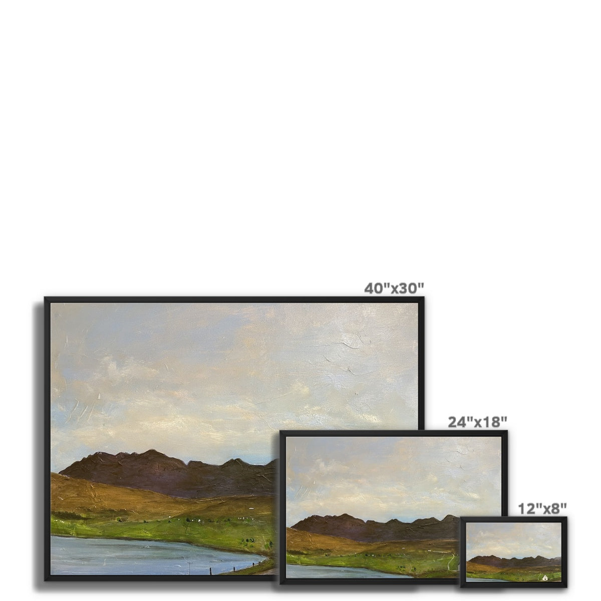 The Road To Carbost Skye Framed Canvas