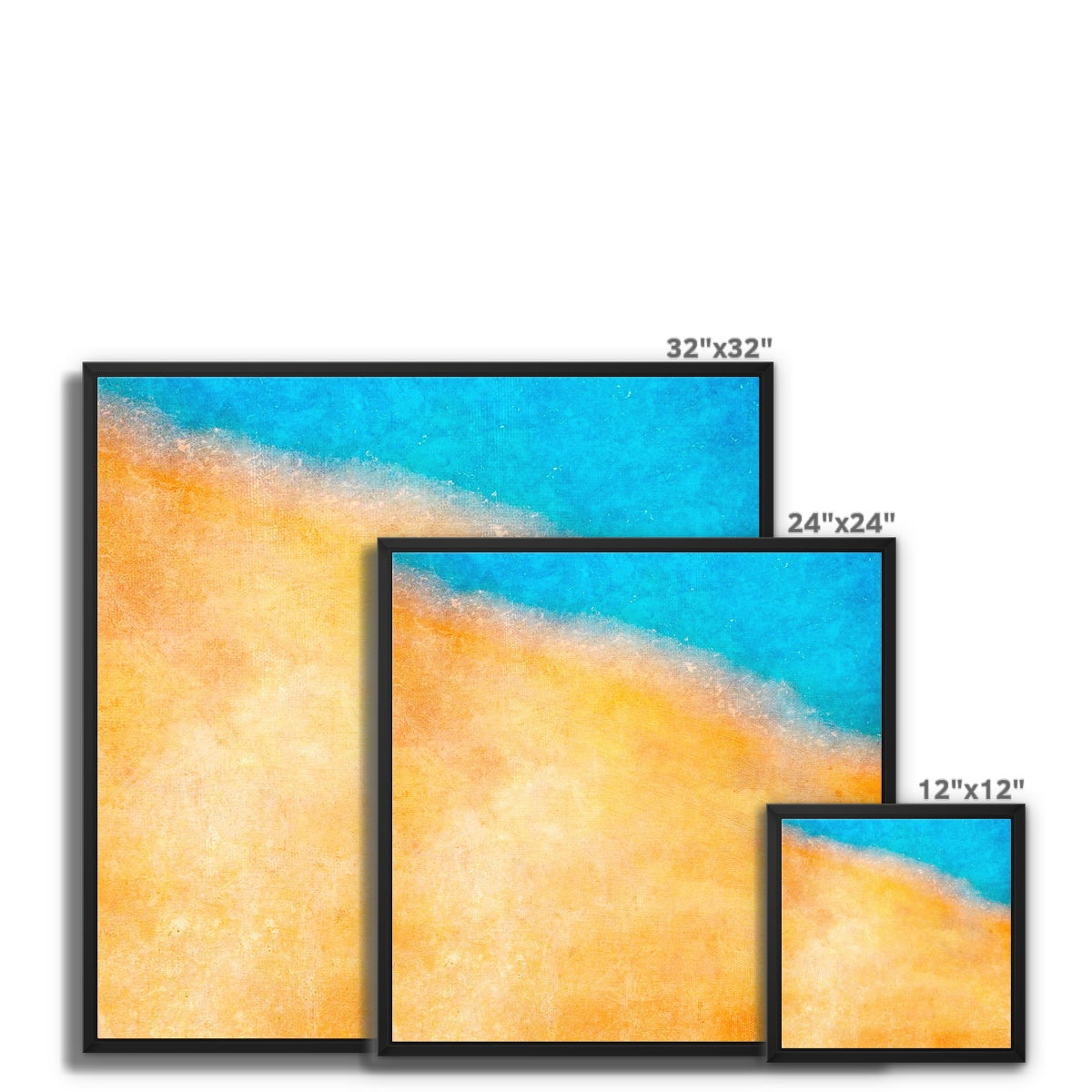 The Shoreline Abstract Painting | Framed Canvas Prints From Scotland