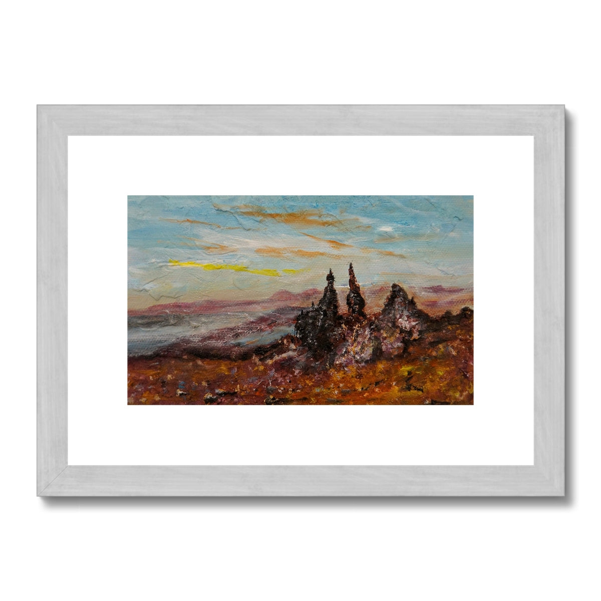 The Storr Skye Painting | Antique Framed & Mounted Prints From Scotland