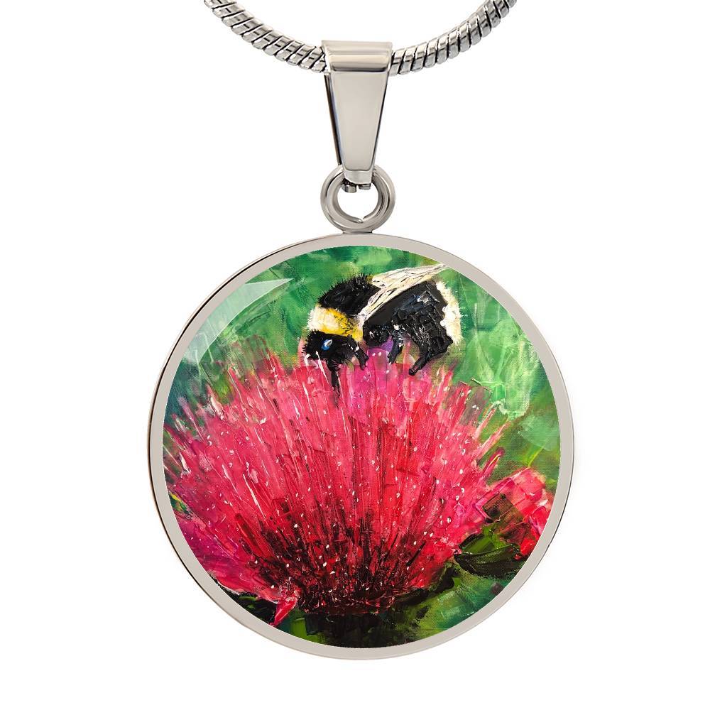 The Thistle & The Bee | Scottish Art Jewelry | Luxury Designer Necklace