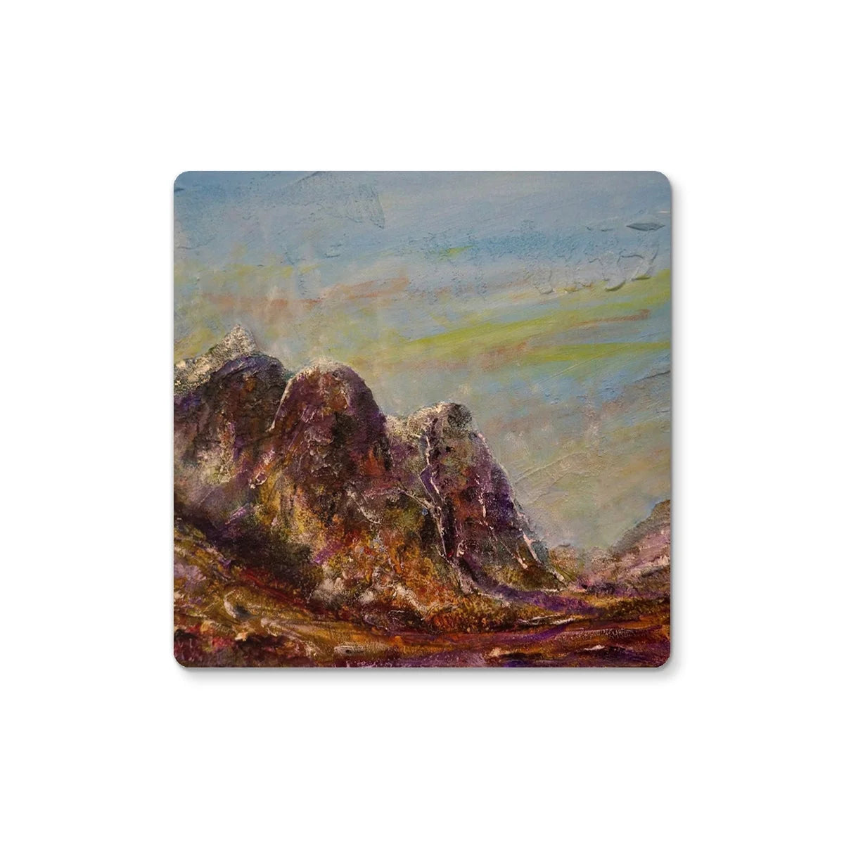 Three Sisters Glencoe Coaster - Art Gallery Scotland Worldwide Shipping Paintings | Prints | Gifts