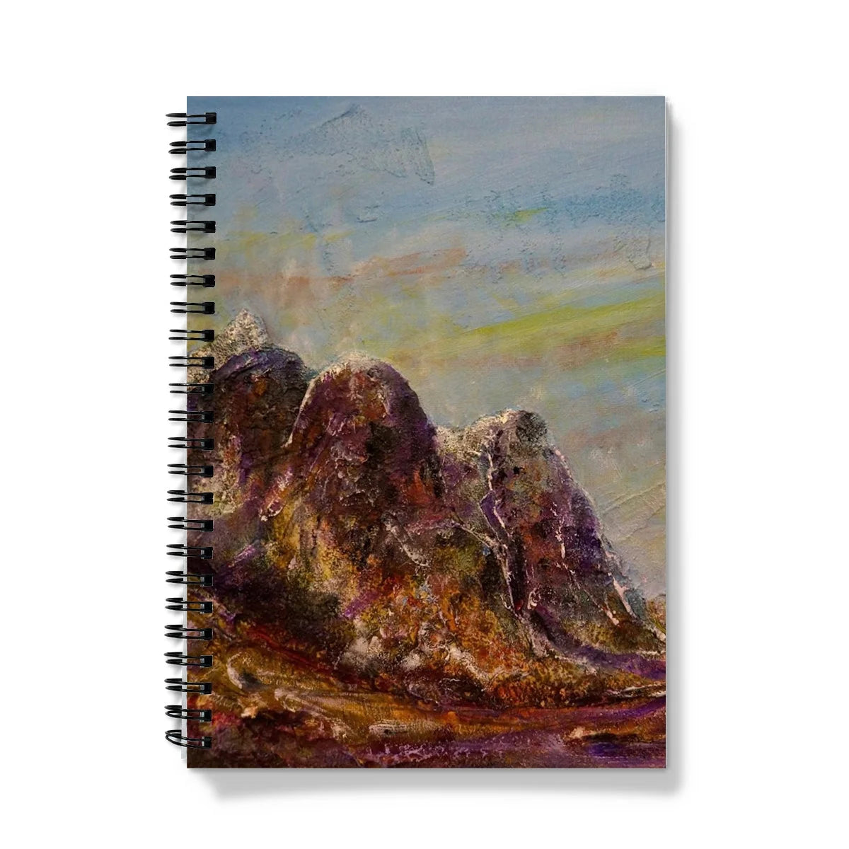 Three Sisters Glencoe Notebook - Art Gallery Scotland Worldwide Shipping Paintings | Prints | Gifts