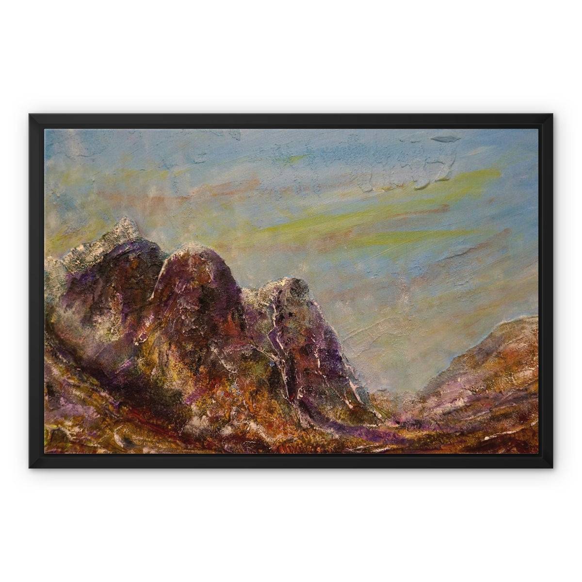 Three Sisters Glencoe Painting | Framed Canvas Prints From Scotland