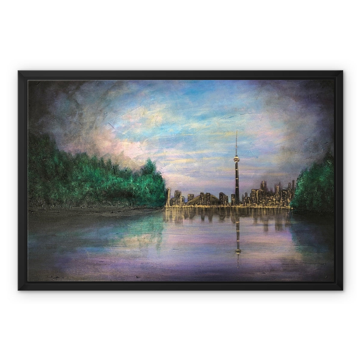 Toronto Last Light Painting | Framed Canvas Prints From Scotland