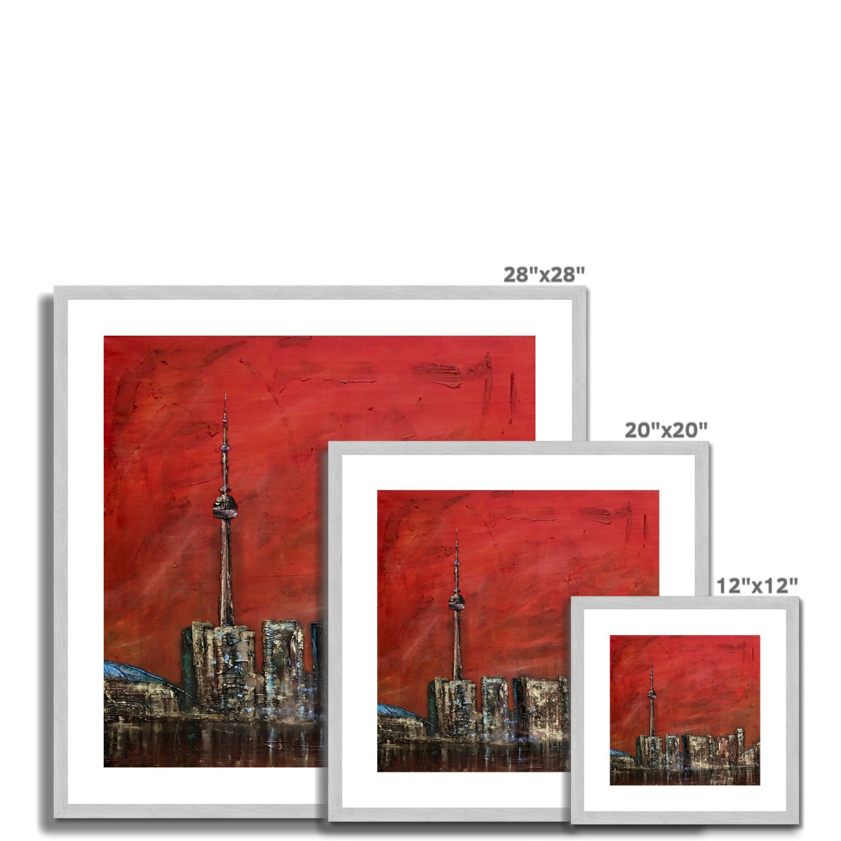 Toronto Sunset Painting | Antique Framed & Mounted Prints From Scotland