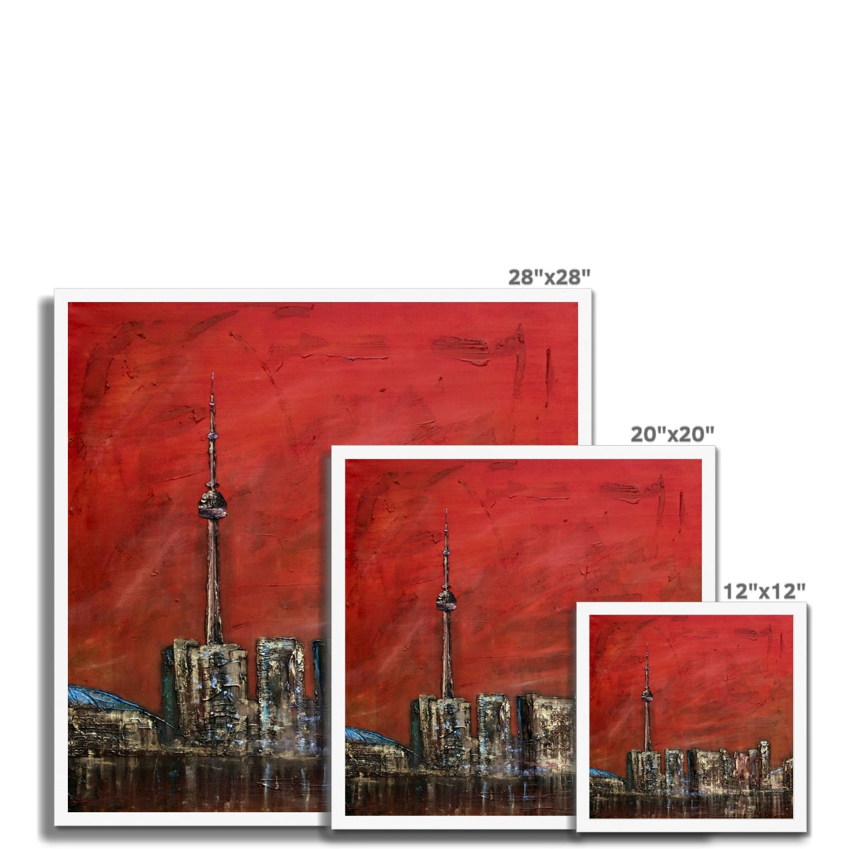 Toronto Sunset Painting | Framed Prints From Scotland