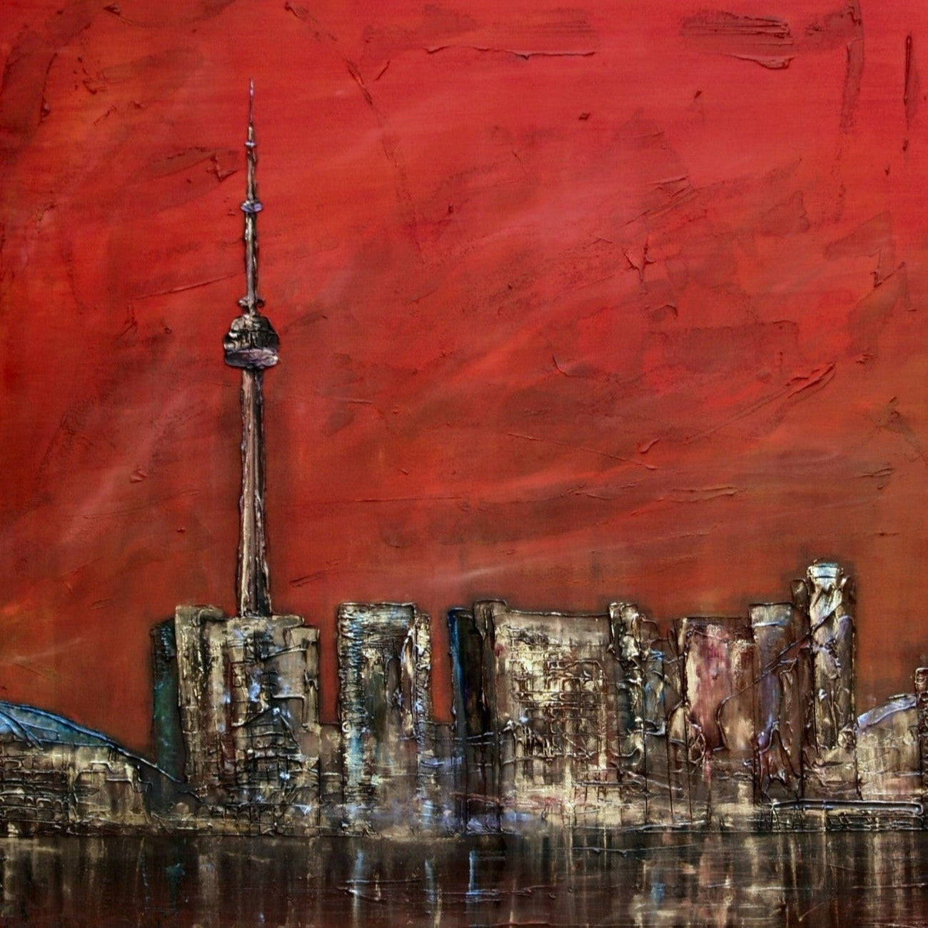 Toronto Sunset Scottish Landscape Painting