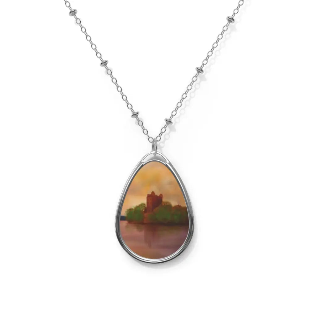Urquhart Castle Art Necklace Kevin Hunter Zinc Alloy