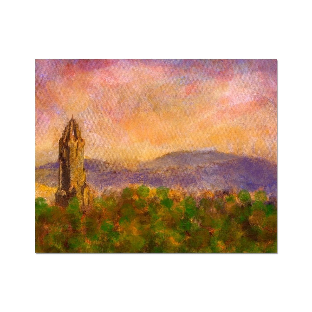 Wallace Monument Dusk Painting | Artist Proof Collector Prints From Scotland