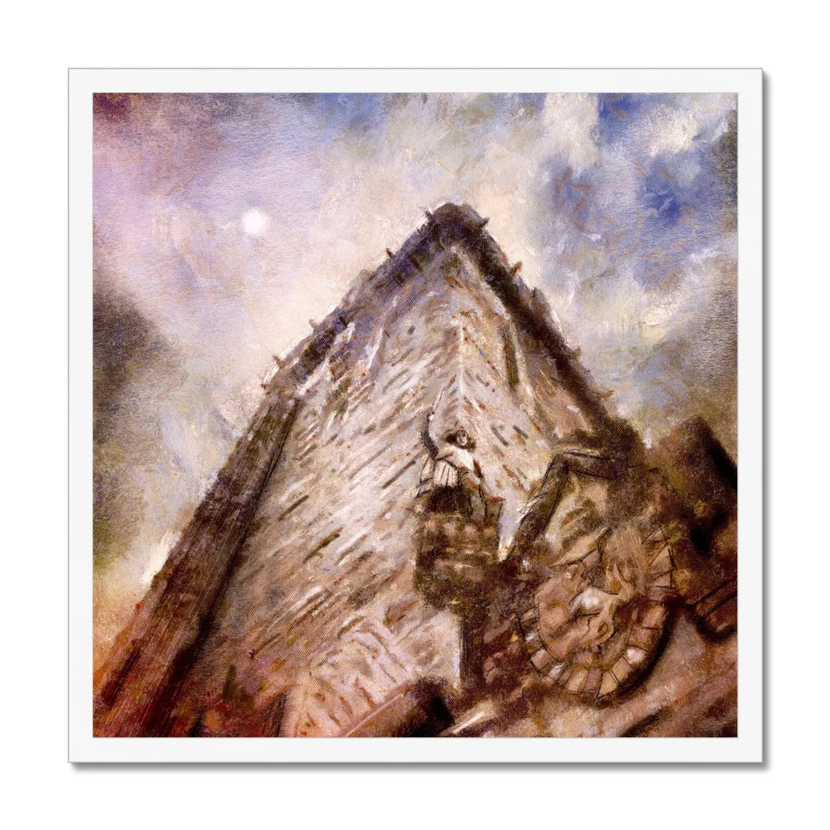 Wallace Monument Moonlight Framed Print - Historic & Iconic Art Gallery Scotland Worldwide Shipping Scottish Castles Paintings and Fine