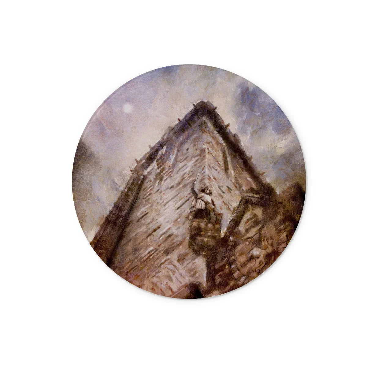 Wallace Monument Moonlight Glass Chopping Board - Historic & Iconic Art Gallery Scotland Worldwide Shipping Scottish Castles Paintings