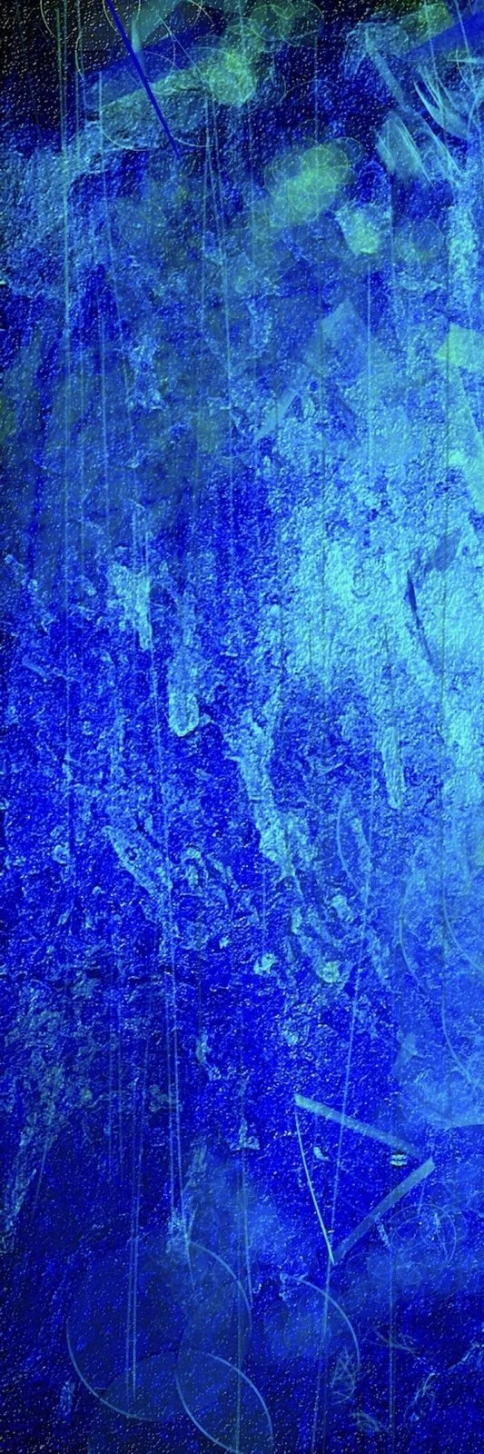 Waterfall Abstract Triptych | Statement Interior Wall Art from Scotland - & Impressionistic Gallery Worldwide Shipping Abstract Digital Art
