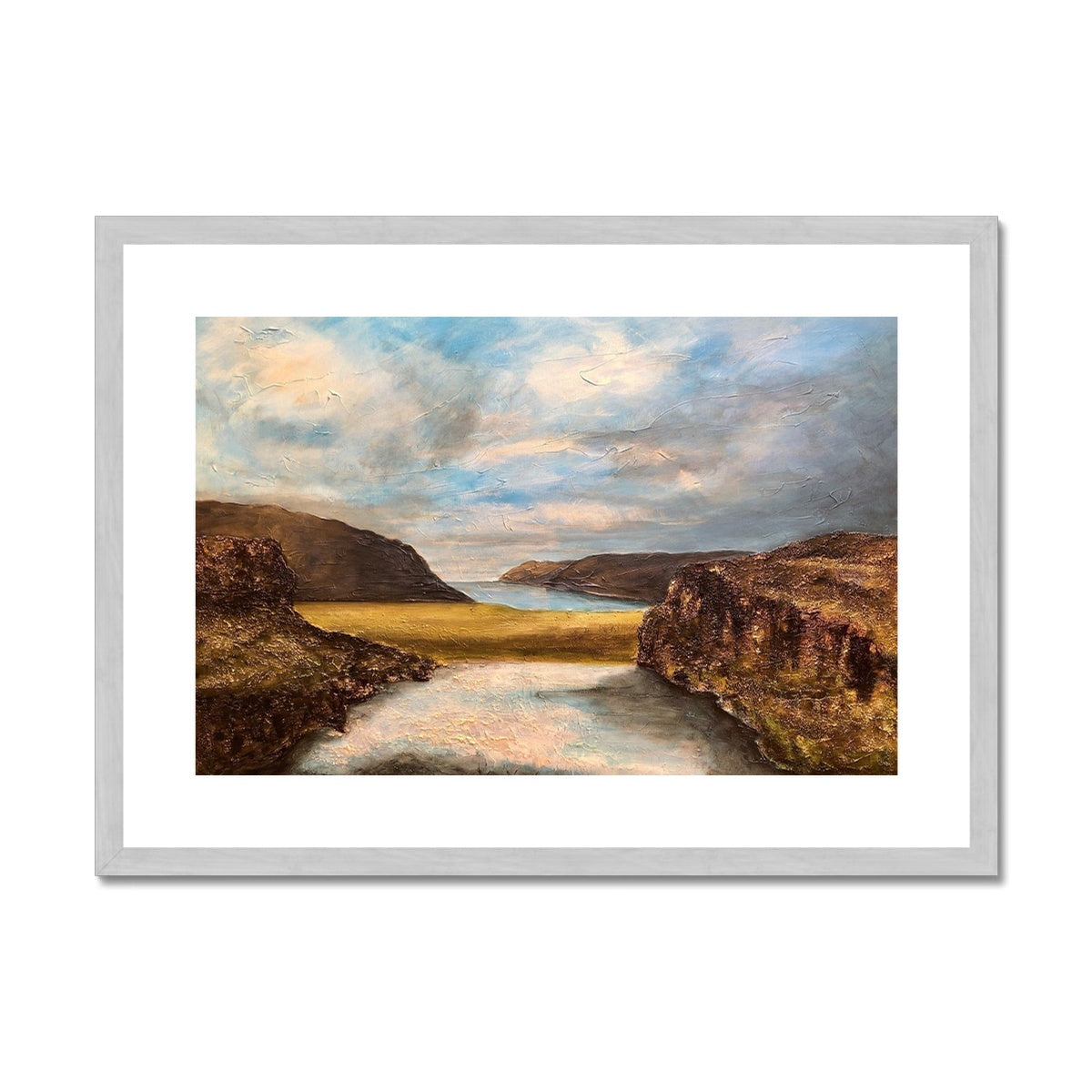 Westfjords Iceland Painting | Antique Framed & Mounted Prints From Scotland