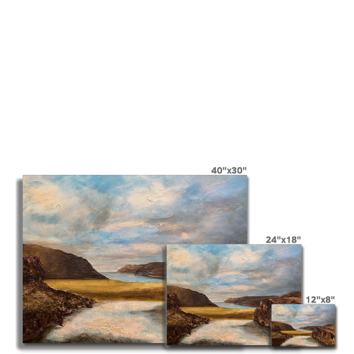 Westfjords Iceland Painting | Canvas From Scotland