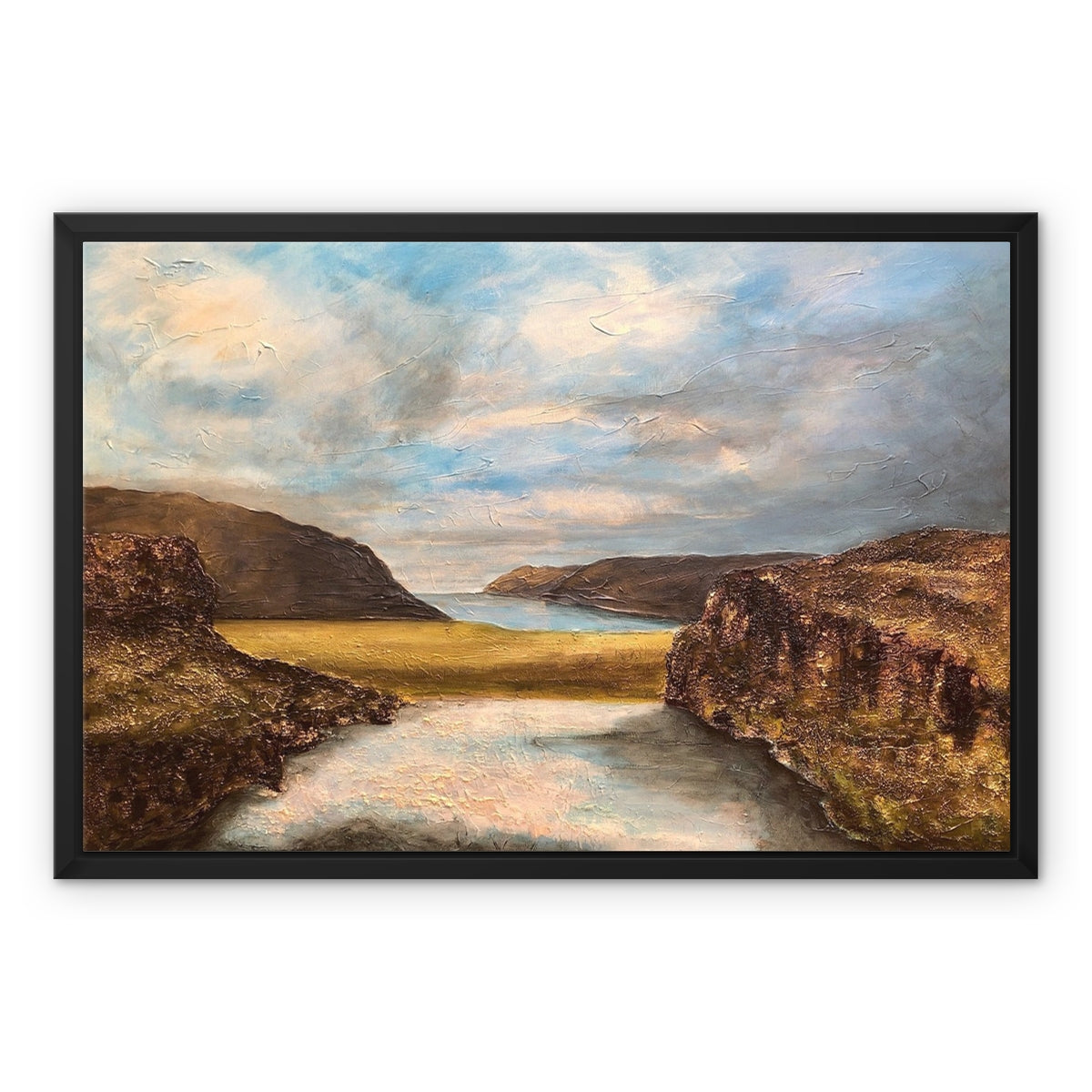 Westfjords Iceland Painting | Framed Canvas From Scotland