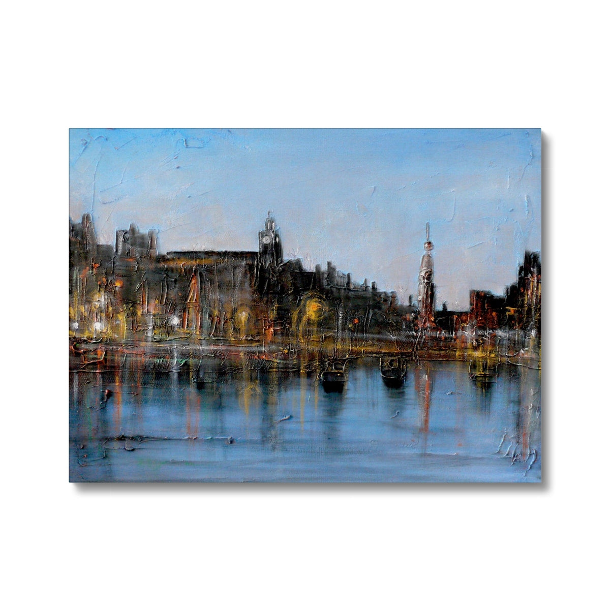 Winter In Amsterdam Painting | Canvas From Scotland