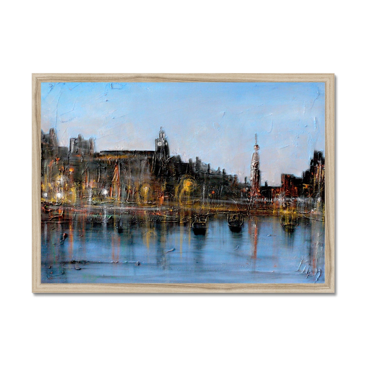 Winter In Amsterdam Painting | Framed Prints From Scotland